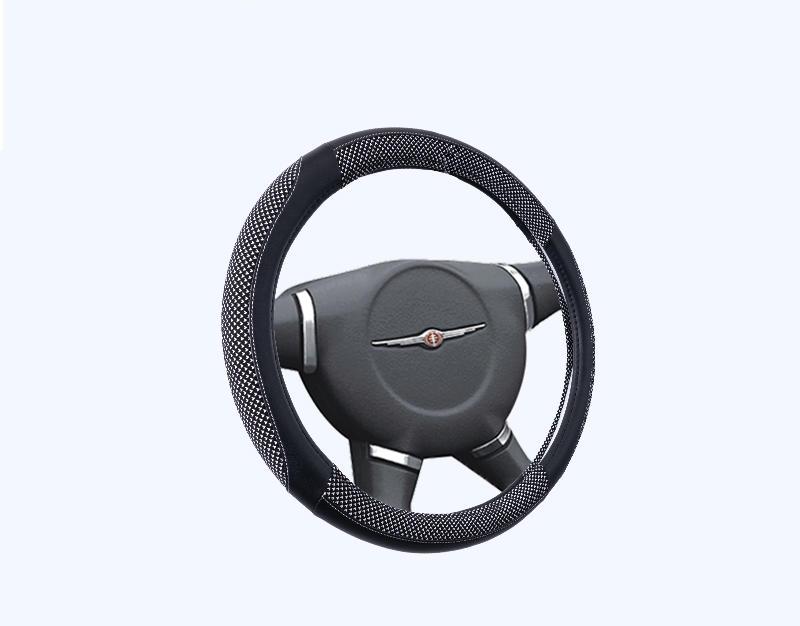 15 Inch PVC/PU Universal Fit Anti-Slip Steering Wheel Cover