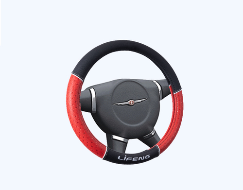 Custom Leather Universal Car Wrapped Steering Wheel Cover